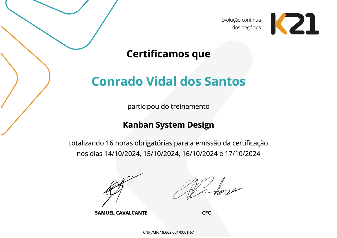 Certificado K21
